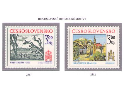 ČS 1978 / 2311-2312 / Bratislavské motívy **