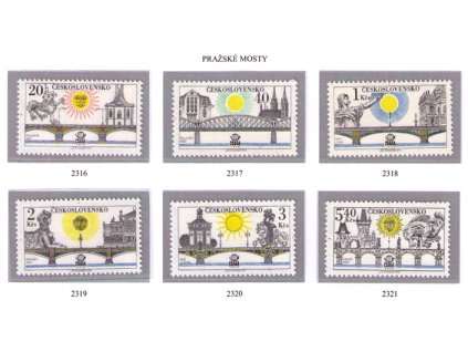 ČS 1978 / 2316-2321 / Pražské mosty **