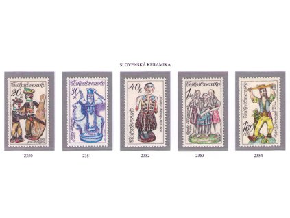 ČS 1978 / 2350-2354 / Slovenská keramika **
