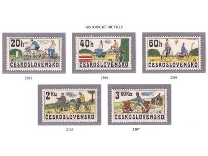 ČS 1979 / 2393-2397 / Historické bicykle **