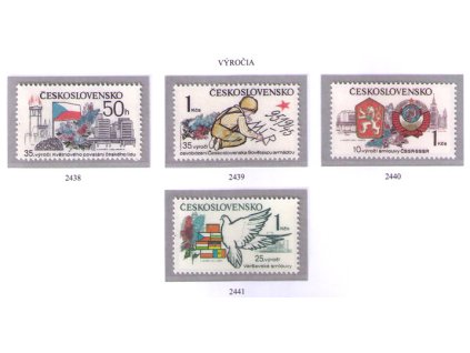 ČS 1980 / 2438-2441 / Významné výročia **