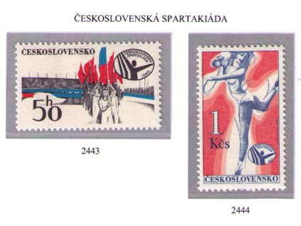 ČS 1980 / 2443-2444 / Spartakiáda **
