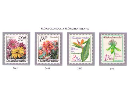 ČS 1980 / 2445-2448 / Flóra Olomouc a Bratislava **