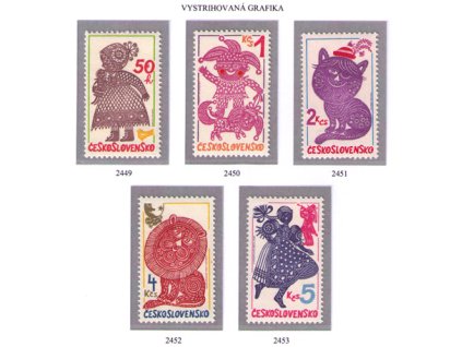 ČS 1980 / 2449-2453 / Vystrihovaná grafika **