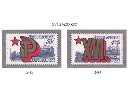 ČS 1981 / 2483-2484 / XVI. zjazd KSČ **