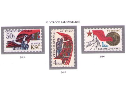 ČS 1981 / 2485-2487 / Výročie KSČ **