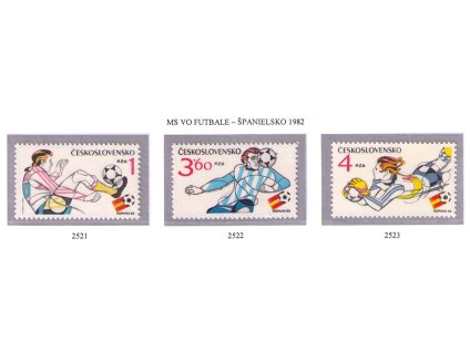ČS 1982 / 2521-2523 / MS vo futbale **
