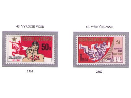 ČS 1982 / 2561-2562 / Výročie VOSR a ZSSR **