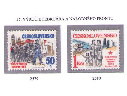ČS 1983 / 2579-2580 / Politické výročia **