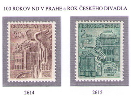 ČS 1983 / 2614-2615 / Rok českého divadla **