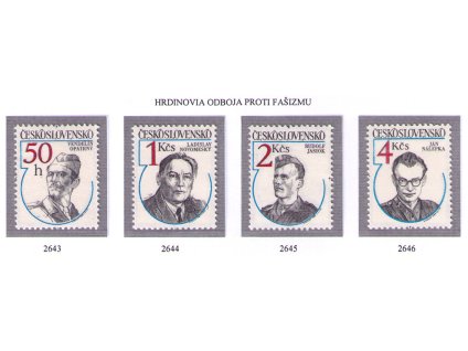 ČS 1984 / 2643-2646 / Hrdinovia odboja **