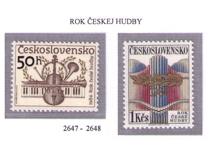 ČS 1984 / 2647-2648 / Rok českej hudby **