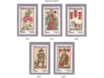 ČS 1984 / 2656-2660 / Hracie karty **