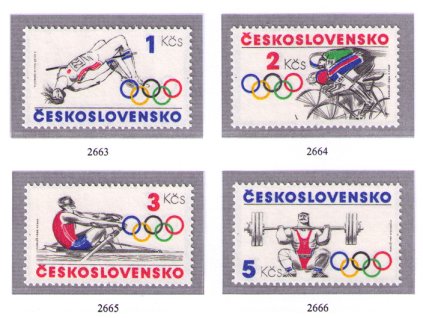 ČS 1984 / 2663-2666 / Olympijské hnutie **