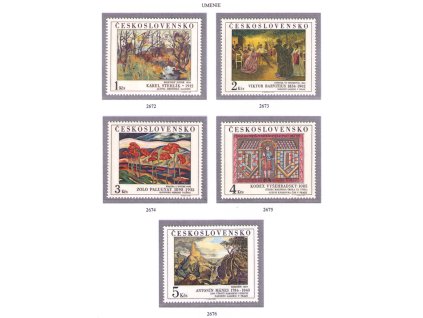 ČS 1984 / 2672-2676 / Umenie **