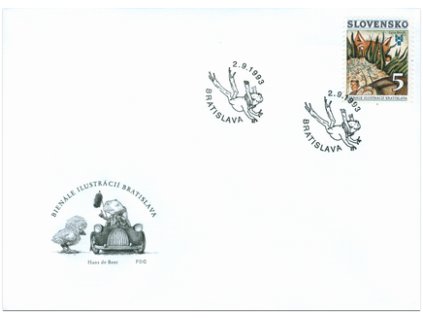 SR 1993 / 017 / Bienále ilustrácií Bratislava FDC