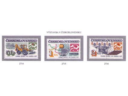 ČS 1985 / 2714-2716 / Socialistická výstavba **