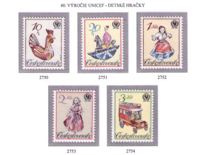 ČS 1986 / 2750-2754 / Detské hračky **