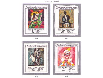 ČS 1986 / 2768-2771 / Cirkusy a varieté **