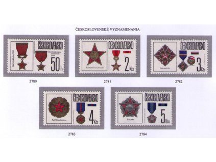 ČS 1987 / 2780-2784 / Čs. vyznamenania **