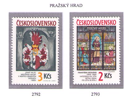 ČS 1987 / 2792-2793 / Pražský hrad **