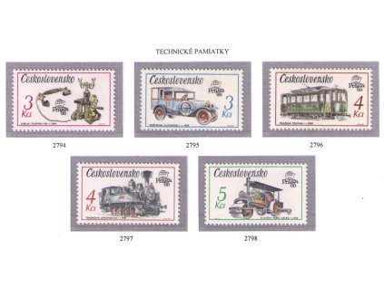 ČS 1987 / 2794-2798 / Technické pamiatky **