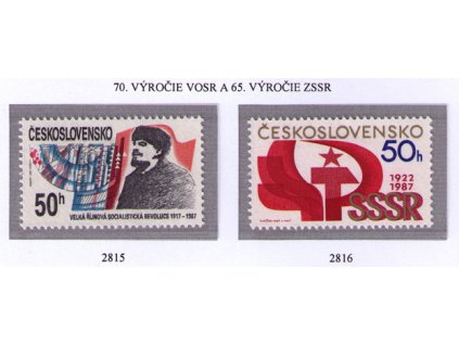 ČS 1987 / 2815-2816 / Výročie VOSR a ZSSR **