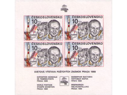 ČS 1987 / 2817 Ha / Interkozmos, Praga 1988 **