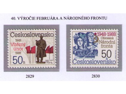 ČS 1988 / 2829-2830 / Február 1948 a NF **