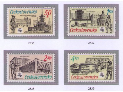 ČS 1988 / 2836-2839 / 70 rokov Poštového múzea **