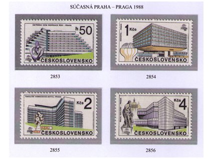 ČS 1988 / 2853-2856 / Praha súčasnosti **