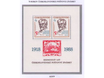ČS 1988 / 2859 H / 70 rokov československej známky **