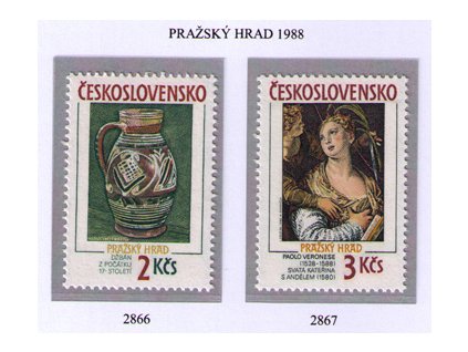 ČS 1988 / 2866-2867 / Pražský hrad **