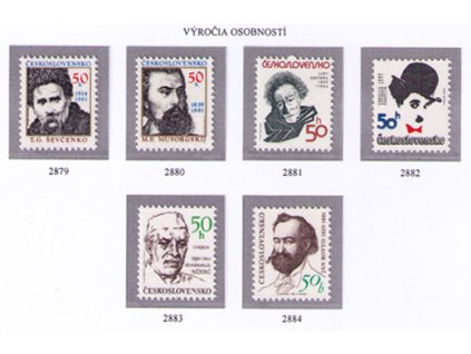 ČS 1989 / 2879-2884 / Výročia osobností **
