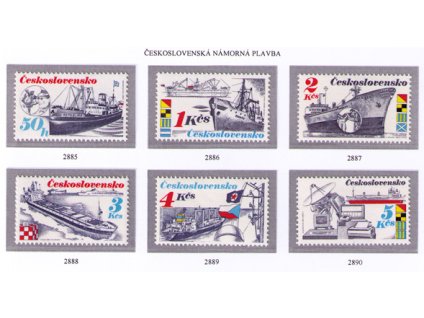 ČS 1989 / 2885-2890 / Čs. námorné lode **