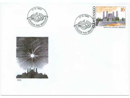 SR 1993 / 023 H / Mohyla M. R. Štefánika - Bradlo FDC