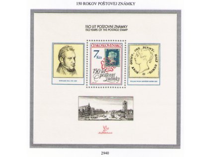 ČS 1990 / 2940 H / 150 rokov poštovej známky **