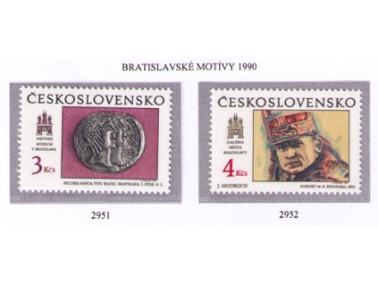 ČS 1990 / 2951-2952 / Bratislavské motívy **