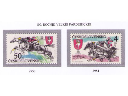ČS 1990 / 2953-2954 / 100 rokov Veľkej pardubickej **