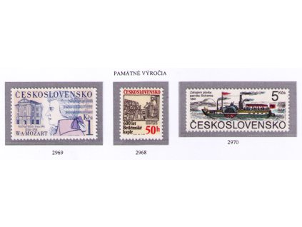 ČS 1991 / 2968-2970 / Pamätné výročia **
