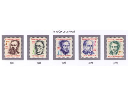 ČS 1991 / 2971-2975 / Výročia osobností **