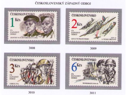 ČS 1992 / 3008-3011 / Čs. západný odboj **