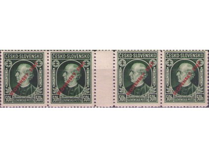 SŠ 023 / A. Hlinka s pretlačo /  medzihárčie 4-zn  **