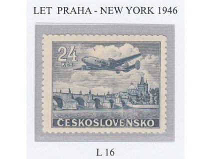 ČS Letecké: L 016 Let Praha New York