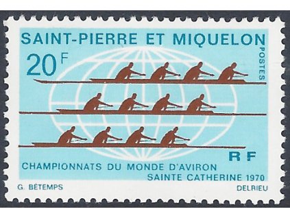 St. Pierre et Miquelon 1970 / 0459 MS vo veslovaní **