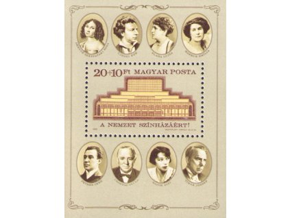 Maďarsko 3841 Bl 186 Štátne divadlo