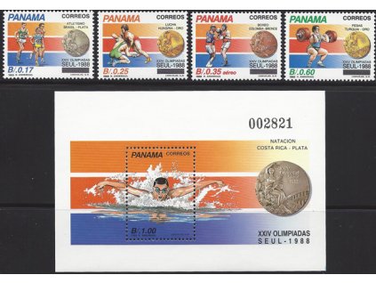 Panama 1684 1687 + Bl 127