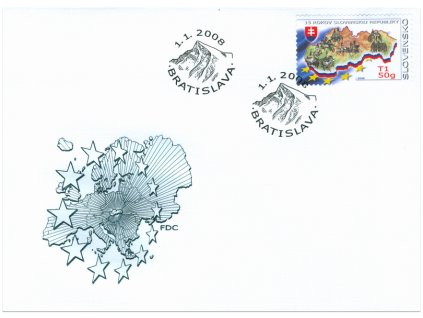 SR 2008 / 413 / 15 rokov Slovenskej republiky / FDC