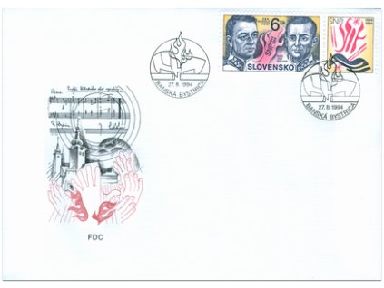 SR 1994 / 039-040 / 50. výročie SNP FDC (2)