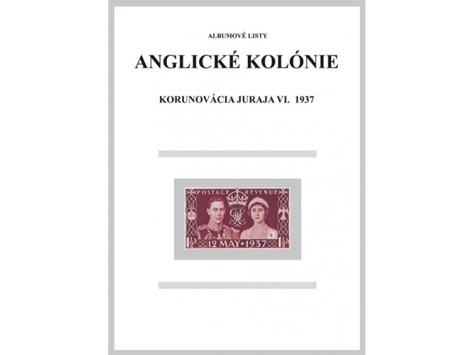 Albumové listy angl kol 1937 Korunovácia Juraja VI.